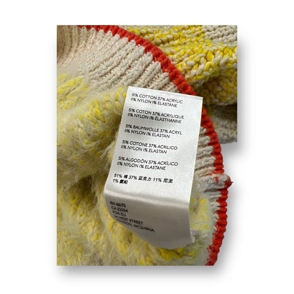 Free People Sunbrite Oversized Striped Sweater Size Medium - Picture 6 of 7